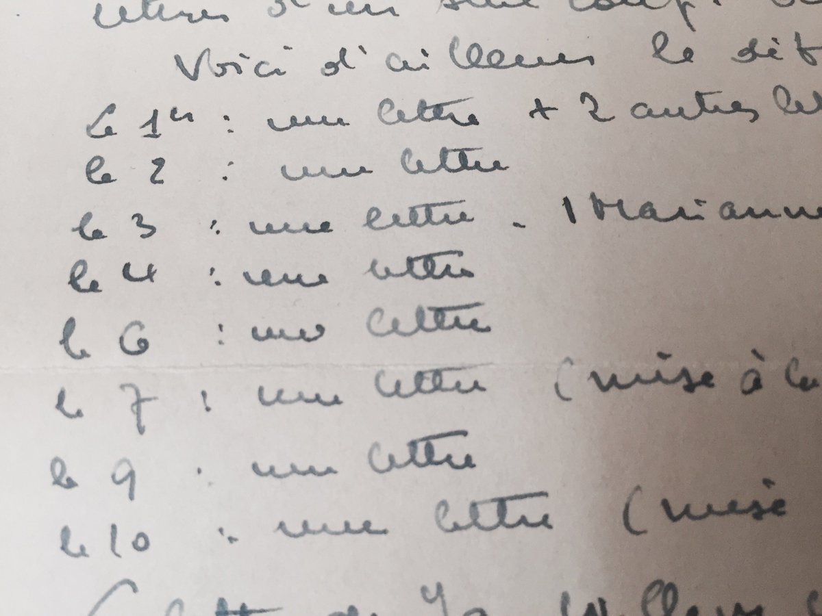 C'est la guerre, le courrier circule mal, il lui résume ce qu'il a reçu et à quelle date #Madeleineproject https://t.co/ME6yT2TDS3